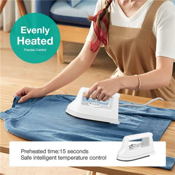 Mini Crafts Iron Handy Heat Press Machine Kit Portable with PVC Doormat - Picture 3 of 7